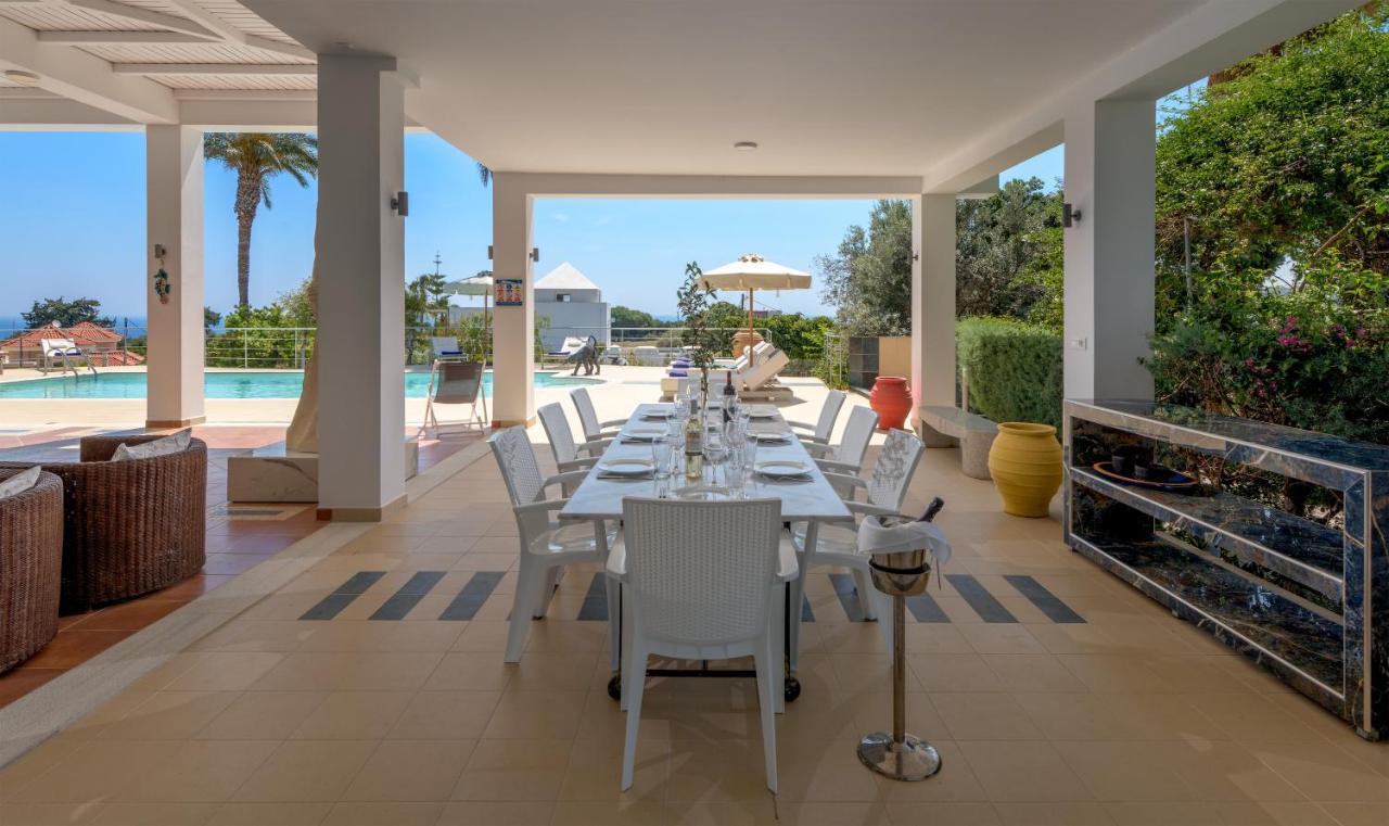 Grande Dame Villa Of Rhodes Asgourou Extérieur photo