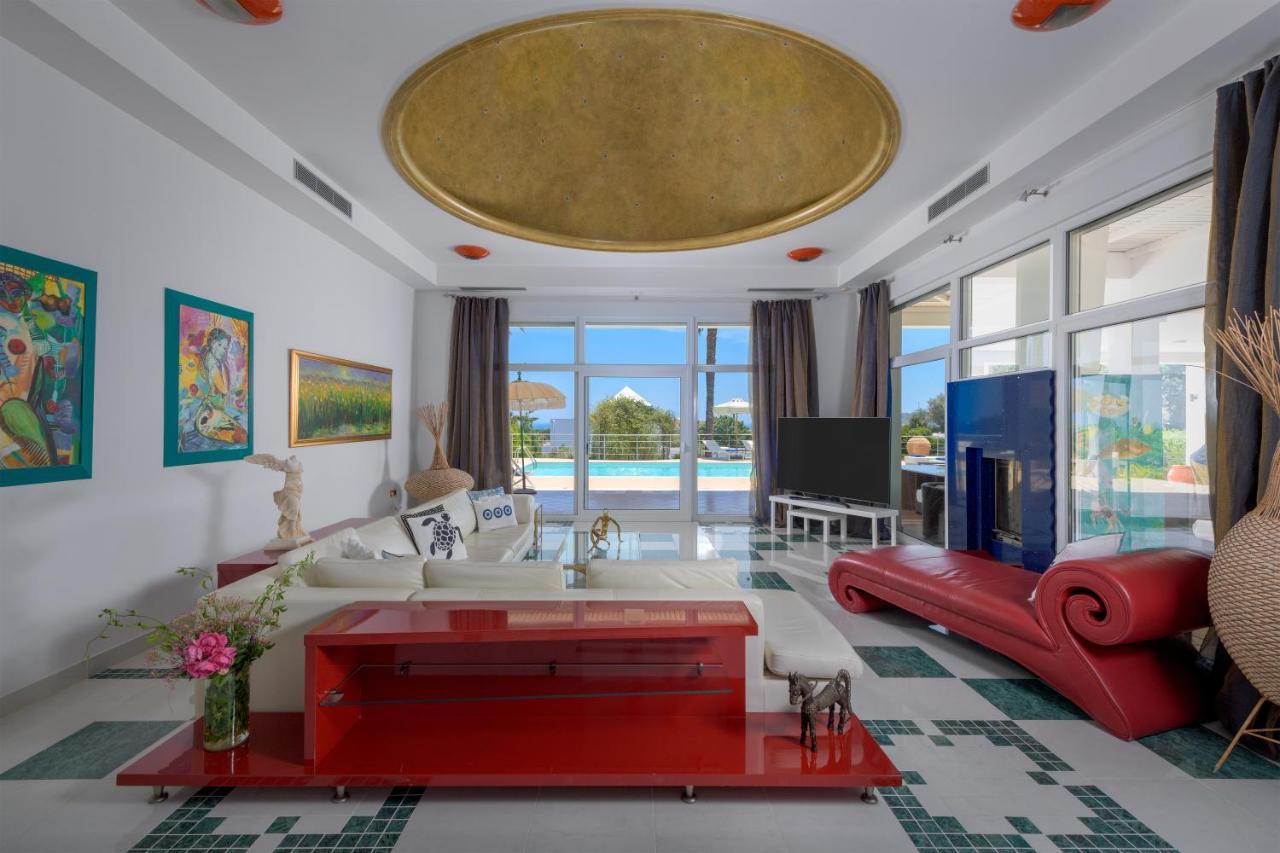 Grande Dame Villa Of Rhodes Asgourou Extérieur photo